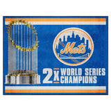 New York Mets Dynasty 8ft. x 10 ft. Plush Area Rug