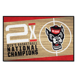 NC State Wolfpack Dynasty Starter Mat Accent Rug - 19in. x 30in.
