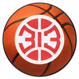 Detroit Pistons Basketball Rug - 27in. Diameter