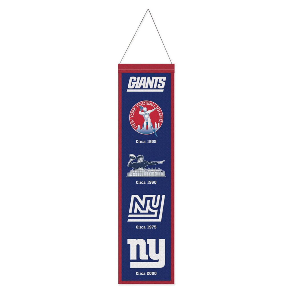 New York Giants Banner Wool 8x32 Heritage Evolution Design