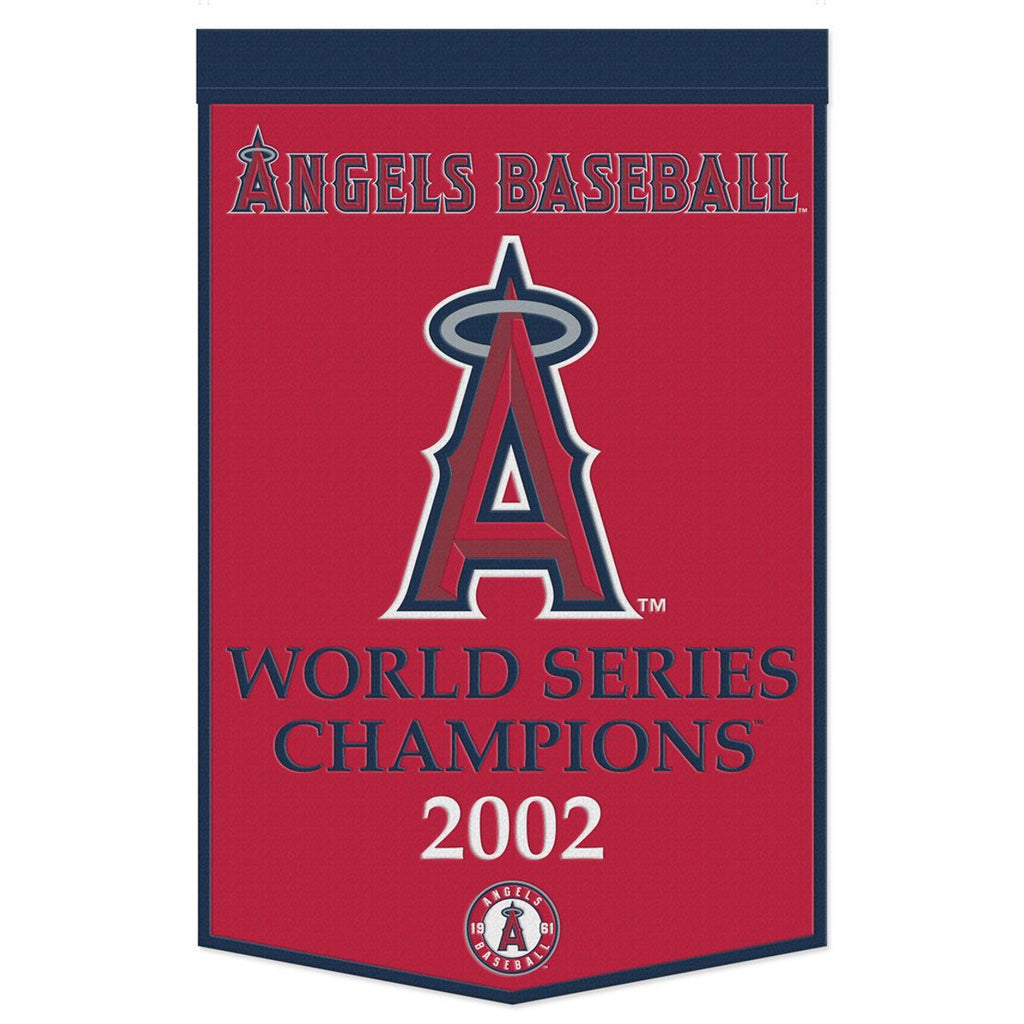 Los Angeles Angels Banner Wool 24x38 Dynasty Champ Design - Special Order