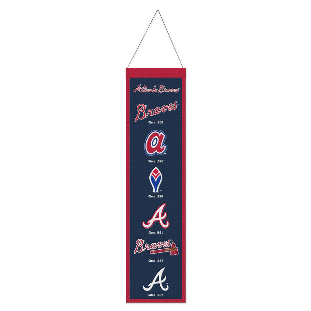 Atlanta Braves Banner Wool 8x32 Heritage Evolution Design
