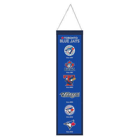 Toronto Blue Jays Banner Wool 8x32 Heritage Evolution Design - Special Order