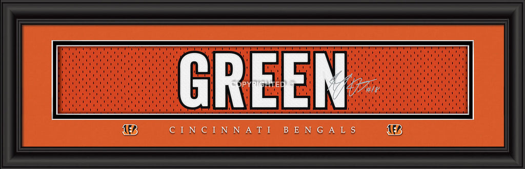 Cincinnati Bengals A.J. Green Print - Signature 8"x24"
