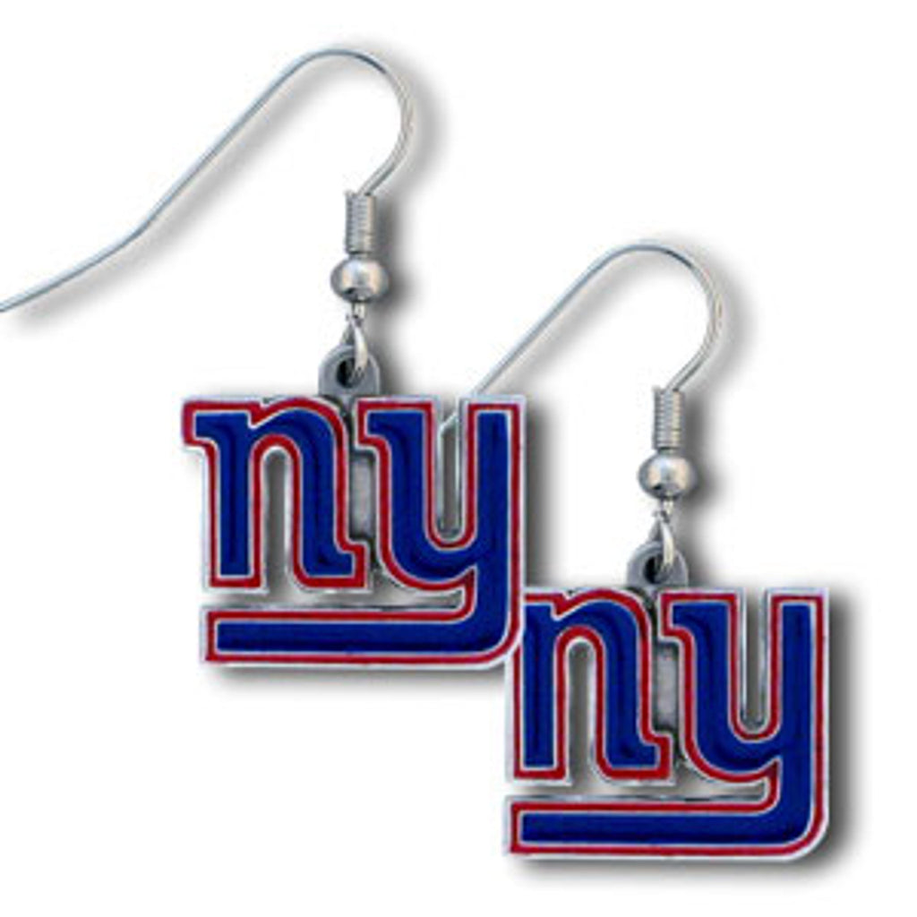 New York Giants Earrings Dangle Style