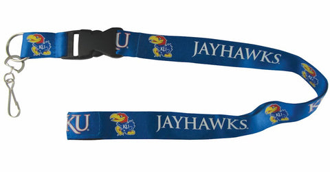 Kansas Jayhawks Lanyard - Breakaway with Key Ring - Special Order