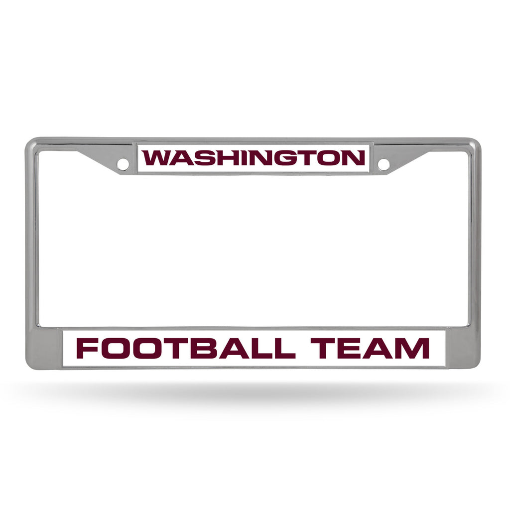 Washington Football Team License Plate Frame Chrome