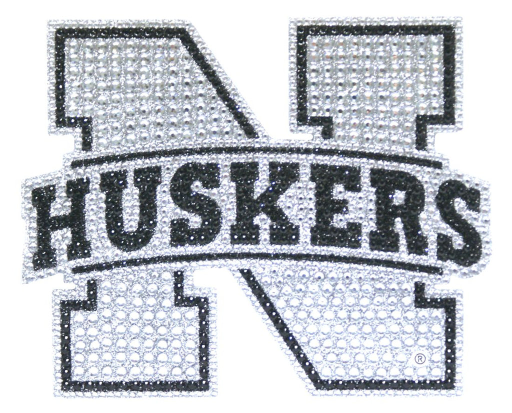 Nebraska Cornhuskers Auto Emblem Rhinestone Bling CO