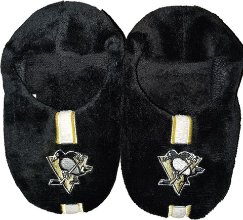 Pittsburgh Penguins Slipper - Youth 4-7 Size 8-9 Stripe - (1 Pair) - S