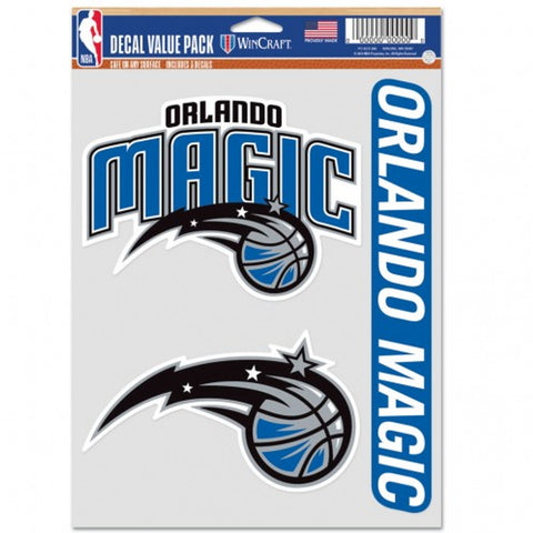 Orlando Magic Decal Multi Use Fan 3 Pack