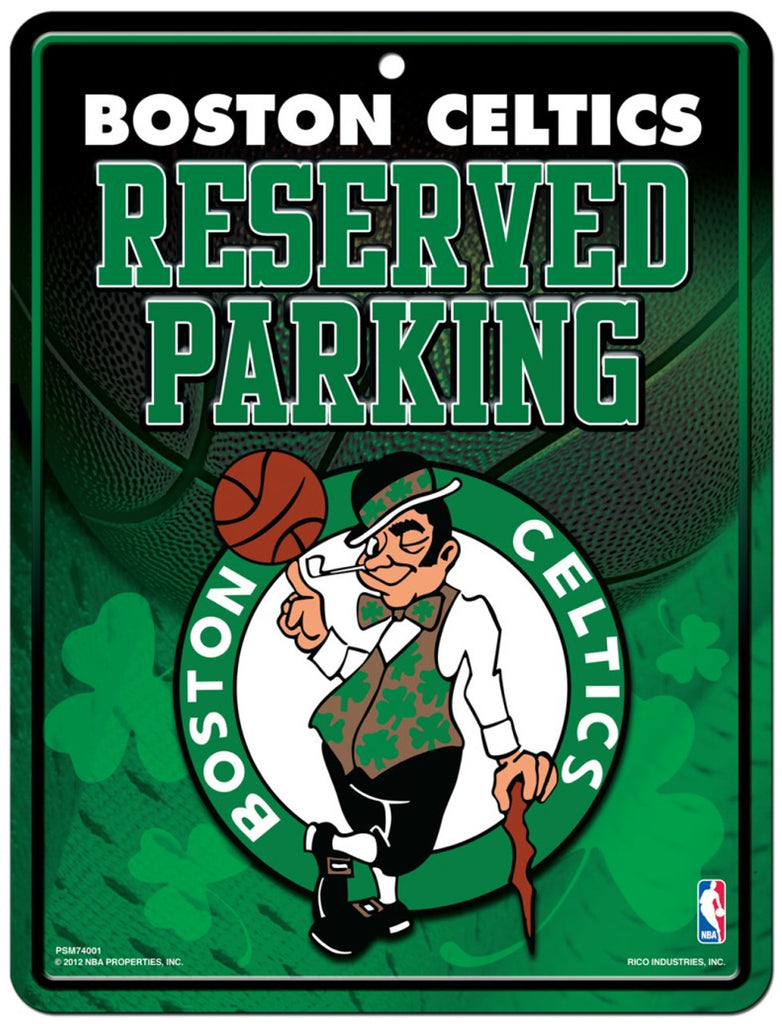Boston Celtics Sign Metal Parking - Special Order