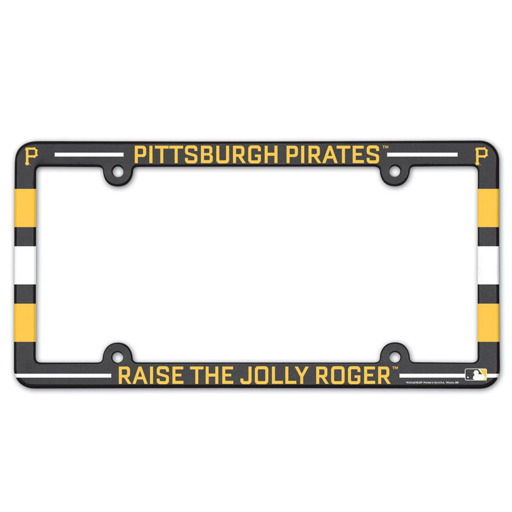 Pittsburgh Pirates License Plate Frame Plastic Full Color Style - Special Order