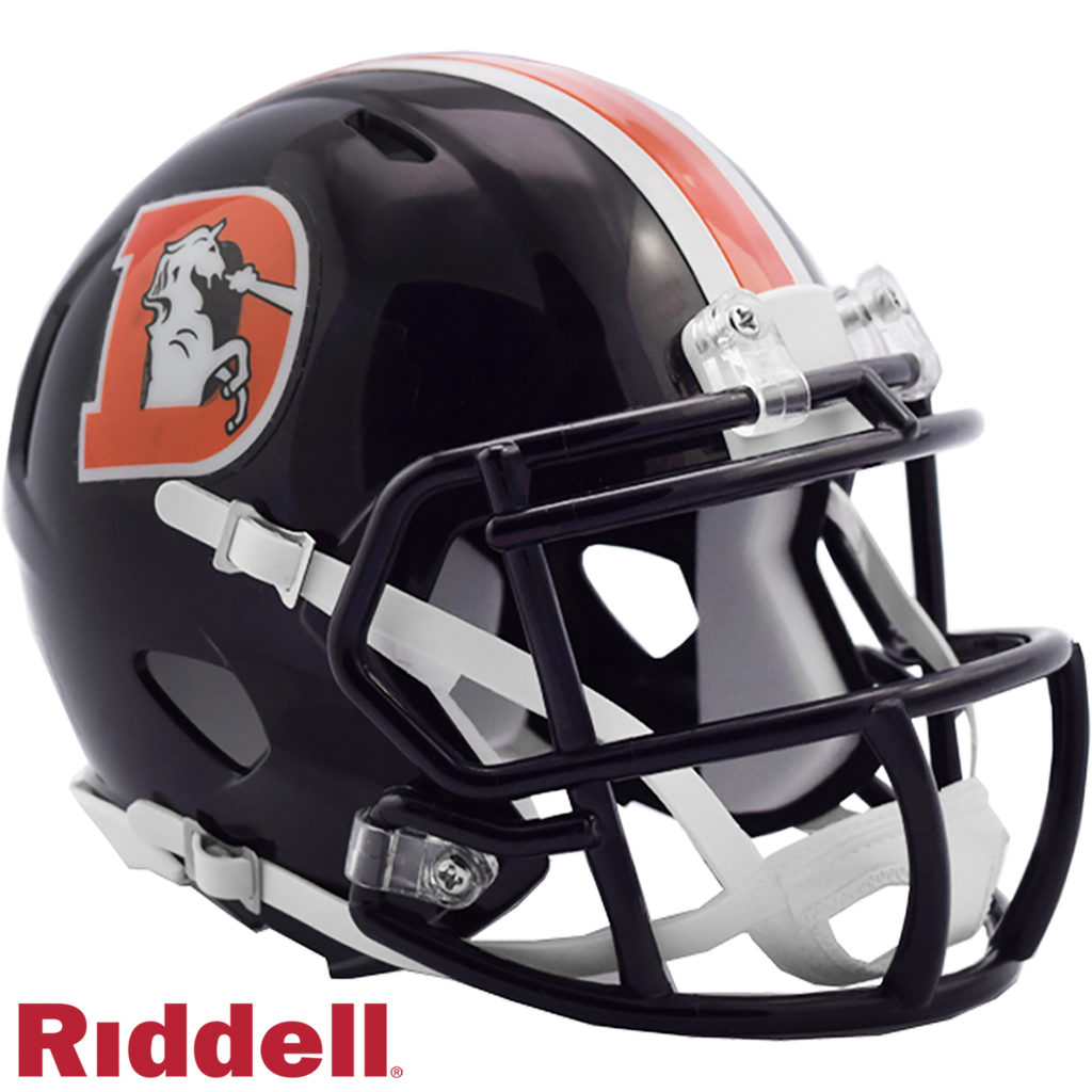 Denver Broncos Helmet Riddell Replica Mini Speed Style Color Rush