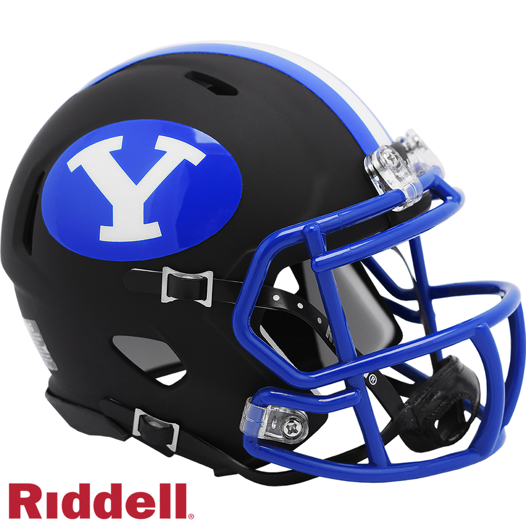 BYU Cougars Helmet Riddell Replica Mini Speed Style Matte Black 2020