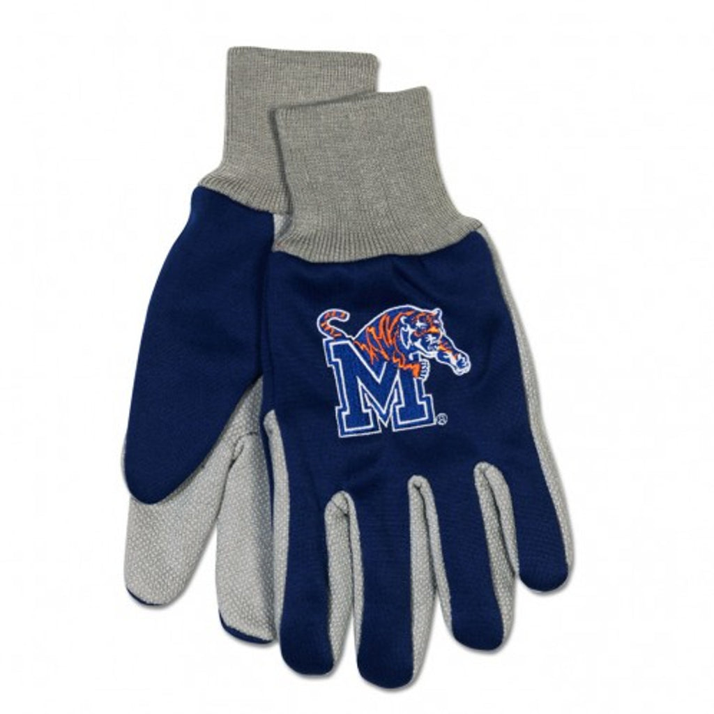 Memphis Tigers Gloves Two Tone Style Adult Size - Special Order