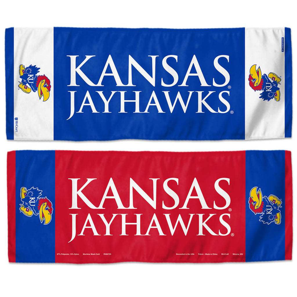 Kansas Jayhawks Cooling Towel 12x30 - Special Order