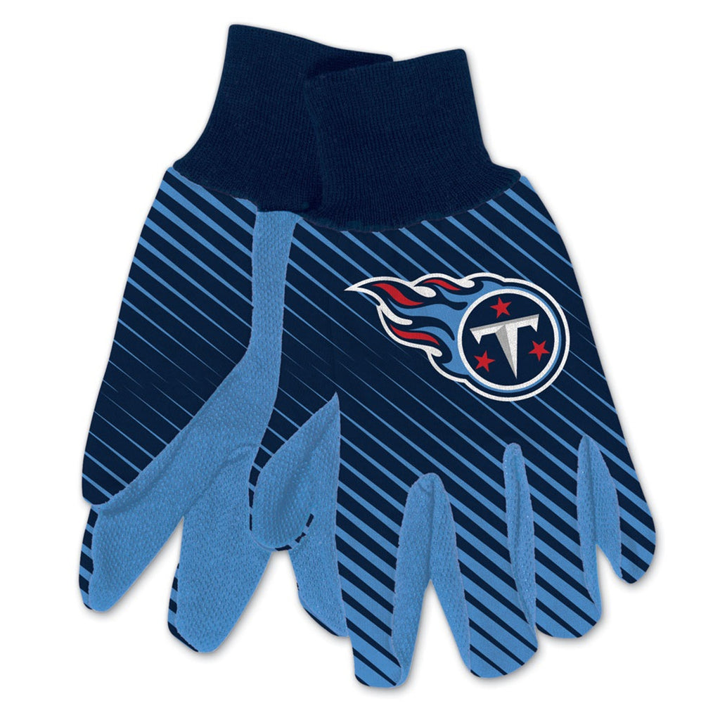 Tennessee Titans Gloves Two Tone Style Adult Size