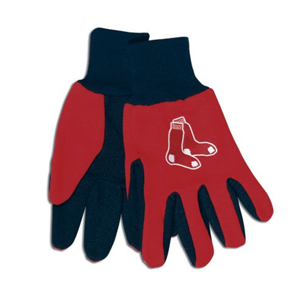 Boston Red Sox Gloves Two Tone Style Adult Size