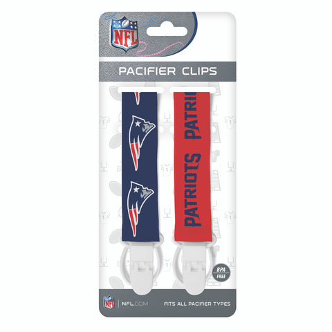 New England Patriots Pacifier Clips 2 Pack