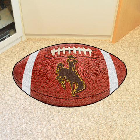 Wyoming Cowboys Football Rug - 20.5in. x 32.5in.
