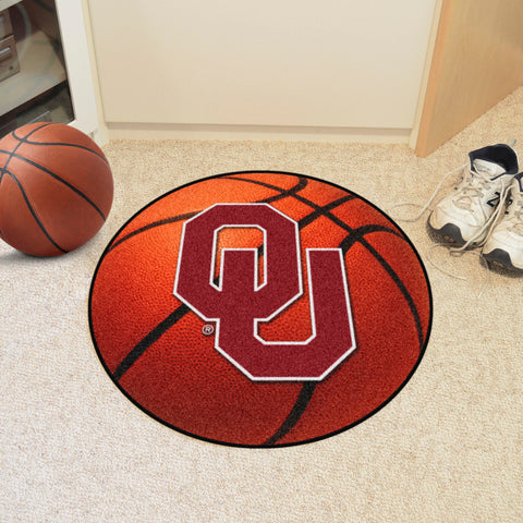 Oklahoma Sooners Basketball Rug - 27in. Diameter