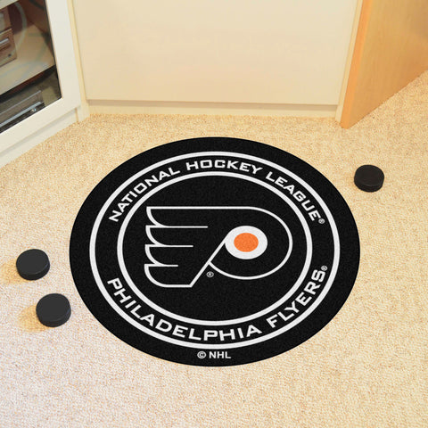 Philadelphia Flyers Hockey Puck Rug - 27in. Diameter