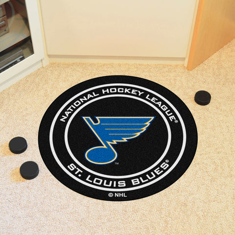 St. Louis Blues Hockey Puck Rug - 27in. Diameter