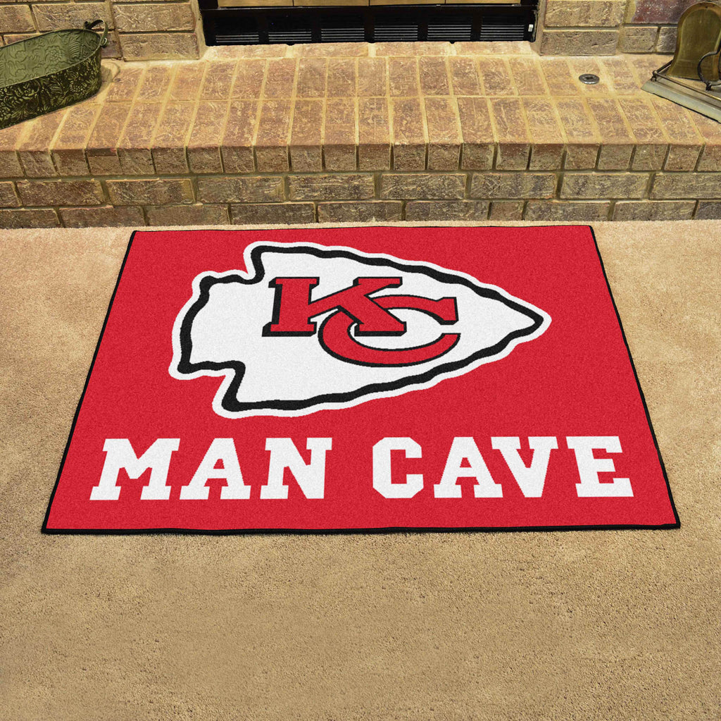 Kansas City Chiefs Man Cave All-Star Rug - 34 in. x 42.5 in.