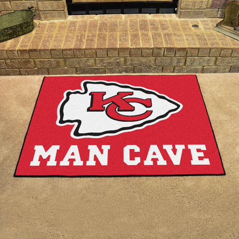 Kansas City Chiefs Man Cave All-Star Rug - 34 in. x 42.5 in.