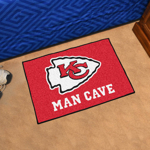 Kansas City Chiefs Man Cave Starter Mat Accent Rug - 19in. x 30in.