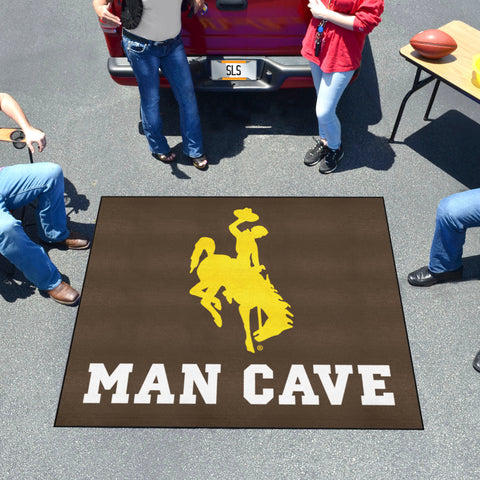 Wyoming Cowboys Man Cave Tailgater Rug - 5ft. x 6ft.
