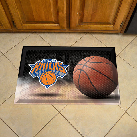 New York Knicks Rubber Scraper Door Mat