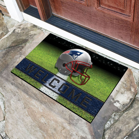New England Patriots Rubber Door Mat - 18in. x 30in.