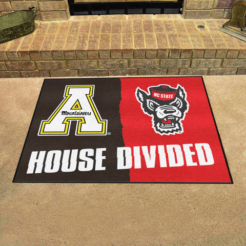 House Divided - NC St / Appalachian St Rug 34 in. x 42.5 in.