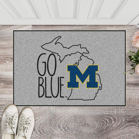 Michigan Wolverines Southern Style Starter Mat Accent Rug - 19in. x 30in.