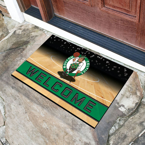 Boston Celtics Rubber Door Mat - 18in. x 30in.