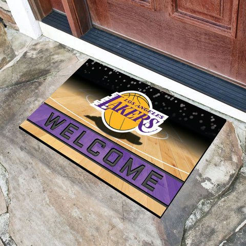 Los Angeles Lakers Rubber Door Mat - 18in. x 30in.