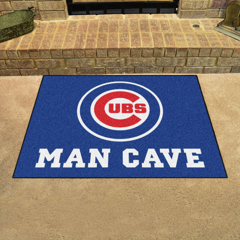 Chicago Cubs Man Cave All-Star Rug - 34 in. x 42.5 in.