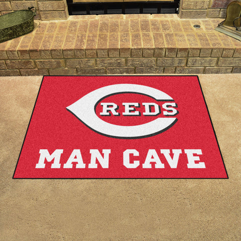Cincinnati Reds Man Cave All-Star Rug - 34 in. x 42.5 in.