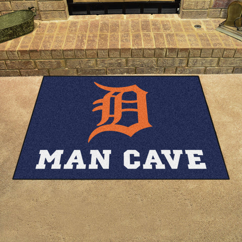 Detroit Tigers Man Cave All-Star Rug - 34 in. x 42.5 in.