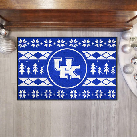 Kentucky Wildcats Holiday Sweater Starter Mat Accent Rug - 19in. x 30in.