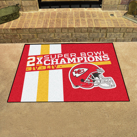 Kansas City Chiefs All-Star Rug - 34 in. x 42.5 in. Plush Area Rug