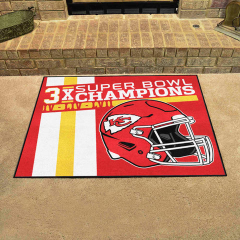 Kansas City Chiefs All-Star Rug - 34 in. x 42.5 in. Plush Area Rug