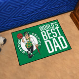 Boston Celtics Starter Mat Accent Rug - 19in. x 30in. World's Best Dad Starter Mat