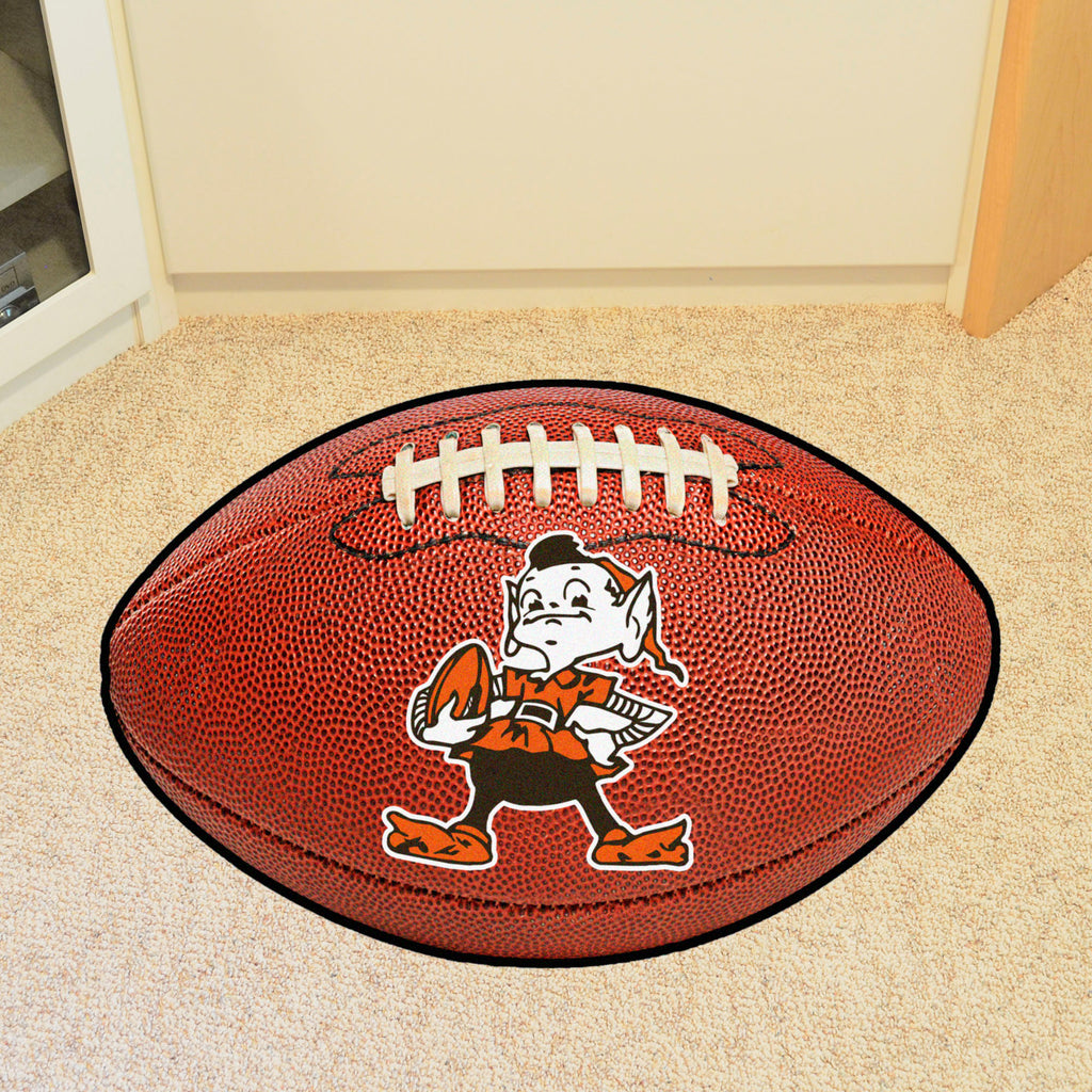 Cleveland Browns  Football Rug - 20.5in. x 32.5in., NFL Vintage