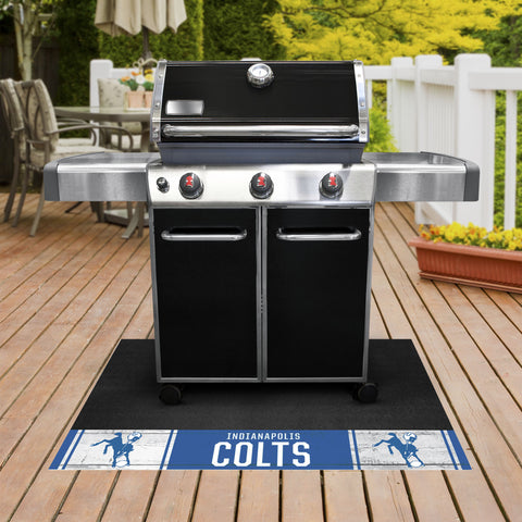 Indianapolis Colts Vinyl Grill Mat - 26in. x 42in., NFL Vintage