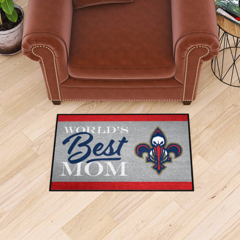 New Orleans Pelicans World's Best Mom Starter Mat Accent Rug - 19in. x 30in.
