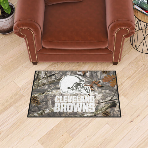Cleveland Browns Camo Starter Mat Accent Rug - 19in. x 30in.