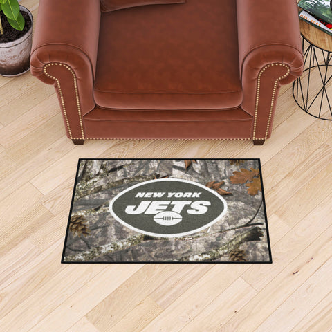 New York Jets Camo Starter Mat Accent Rug - 19in. x 30in.
