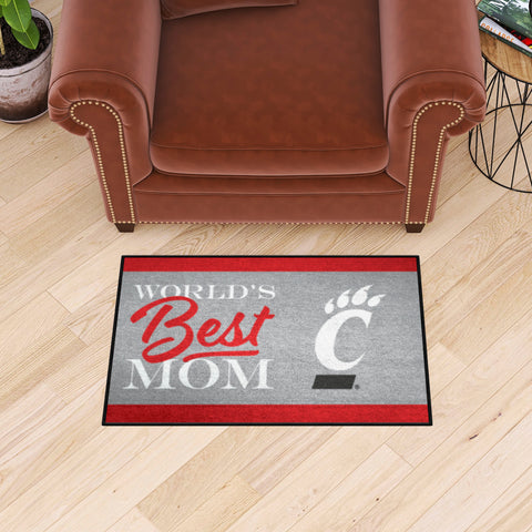 Cincinnati Bearcats World's Best Mom Starter Mat Accent Rug - 19in. x 30in.